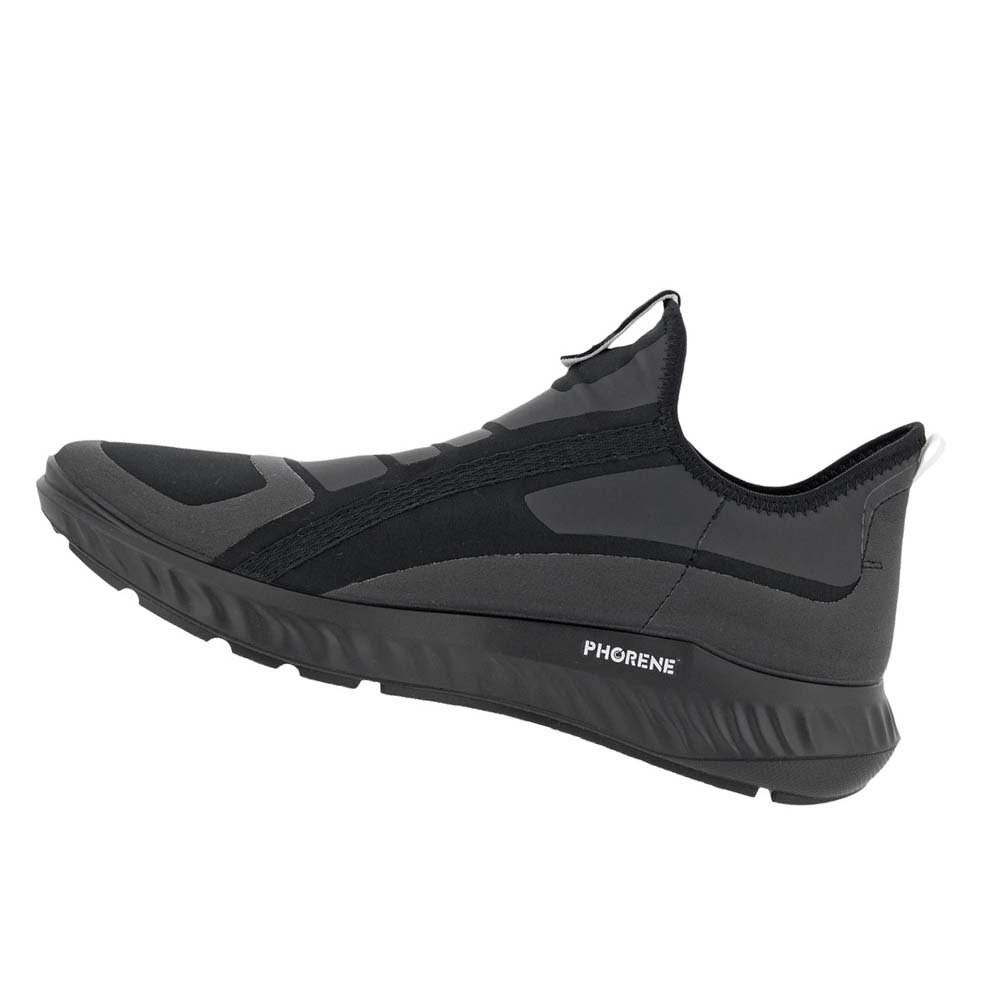 Férfi Ecco Ath-1fm Alpha Slip-on Tornacipő Fekete | HU 600AHK